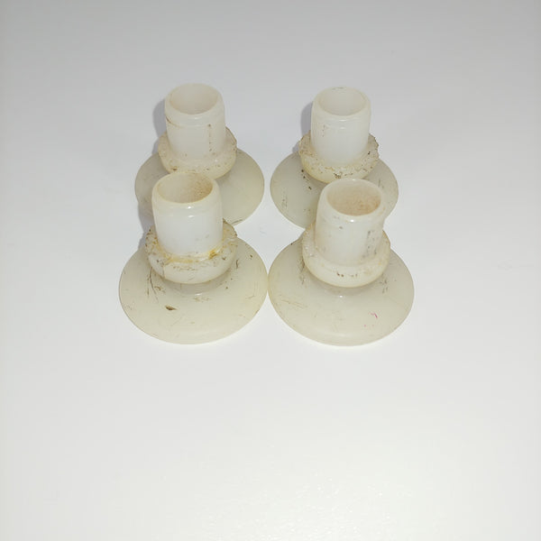 Front view of set of four replacement Nylon Glide for Eames DSS/DSX