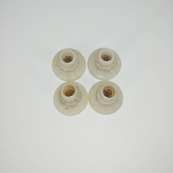 Top view of set of four replacement Nylon Glide for Eames DSS/DSX